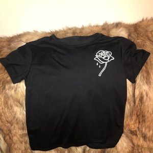 Black rose shirt